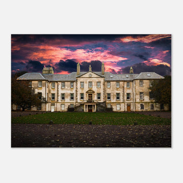 Newhailes house and gardens Edinburgh Scotland poster on premium matte paper