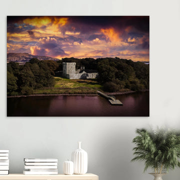 Loch Leven Castle Fife Scotland poster on premium matte paper
