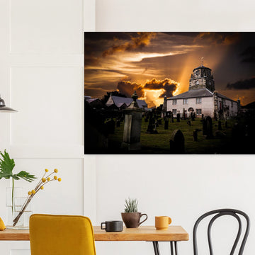Burntisland parish church Fife Scotland poster on premium matte paper