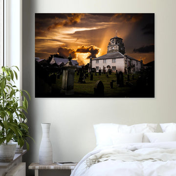 Burntisland parish church Fife Scotland poster on premium matte paper