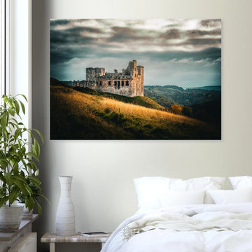 Crichton castle sunset wall art premium matte poster