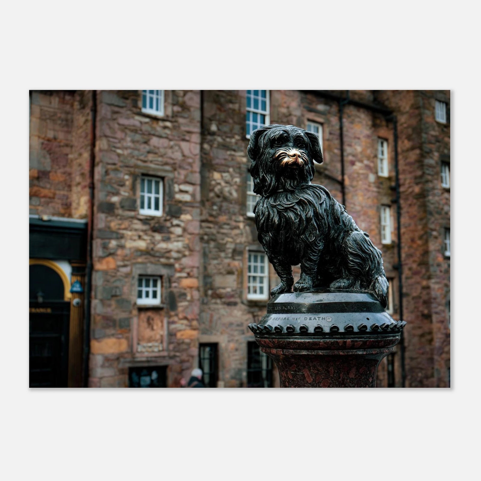 Greyfriars Bobby wall art print of famous Edinburgh statue