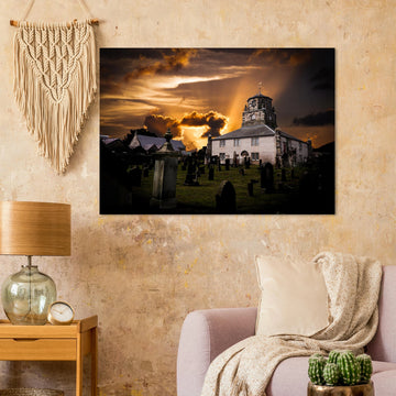 Burntisland parish church Fife Scotland poster on premium matte paper
