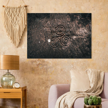Triskelion wall art poster Midlothian Scotland premium matte