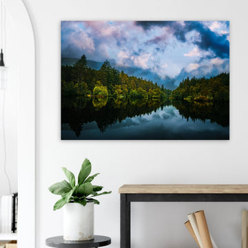Loch Lochan sunset wall art premium matte poster