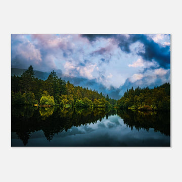 Loch Lochan sunset wall art premium matte poster