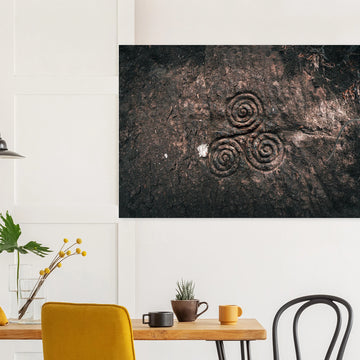 Triskelion wall art poster Midlothian Scotland premium matte