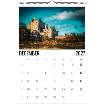 Edinburgh calendar 2027