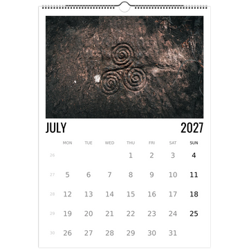 Scotland calendar 2027 cover with iconic Scottish landscape