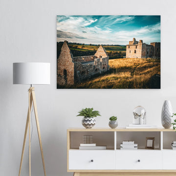 Crichton castle sunset wall art premium matte poster