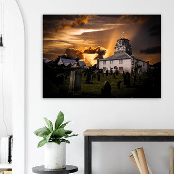 Burntisland parish church Fife Scotland poster on premium matte paper
