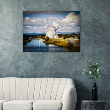 The Kelpies Falkirk Scotland poster on premium matte paper