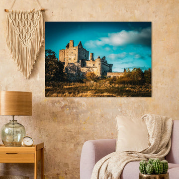 Craigmillar castle wall art poster print premium matte