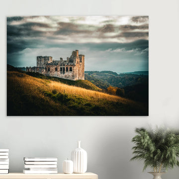 Crichton castle sunset wall art premium matte poster