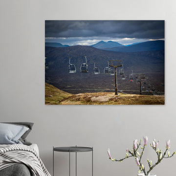 Glencoe Wall Art | Scottish Highlands Chairlift Print