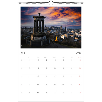 Edinburgh calendar 2027