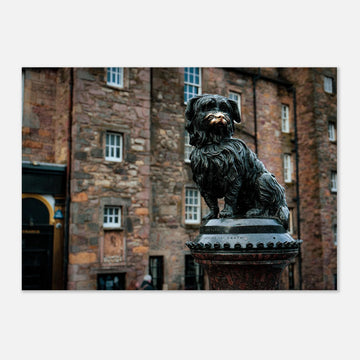Greyfriars Bobby wall art print of famous Edinburgh statue