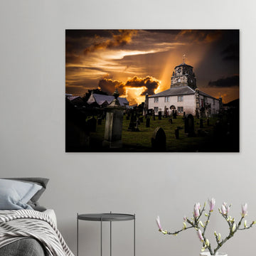 Burntisland parish church Fife Scotland poster on premium matte paper
