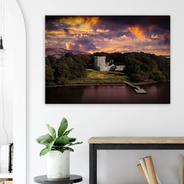 Loch Leven Castle Fife Scotland poster on premium matte paper