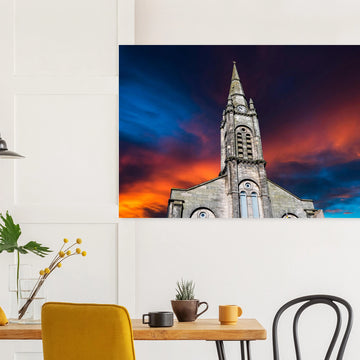 Guru Nanak Gurdwara Edinburgh Scotland poster on premium matte paper
