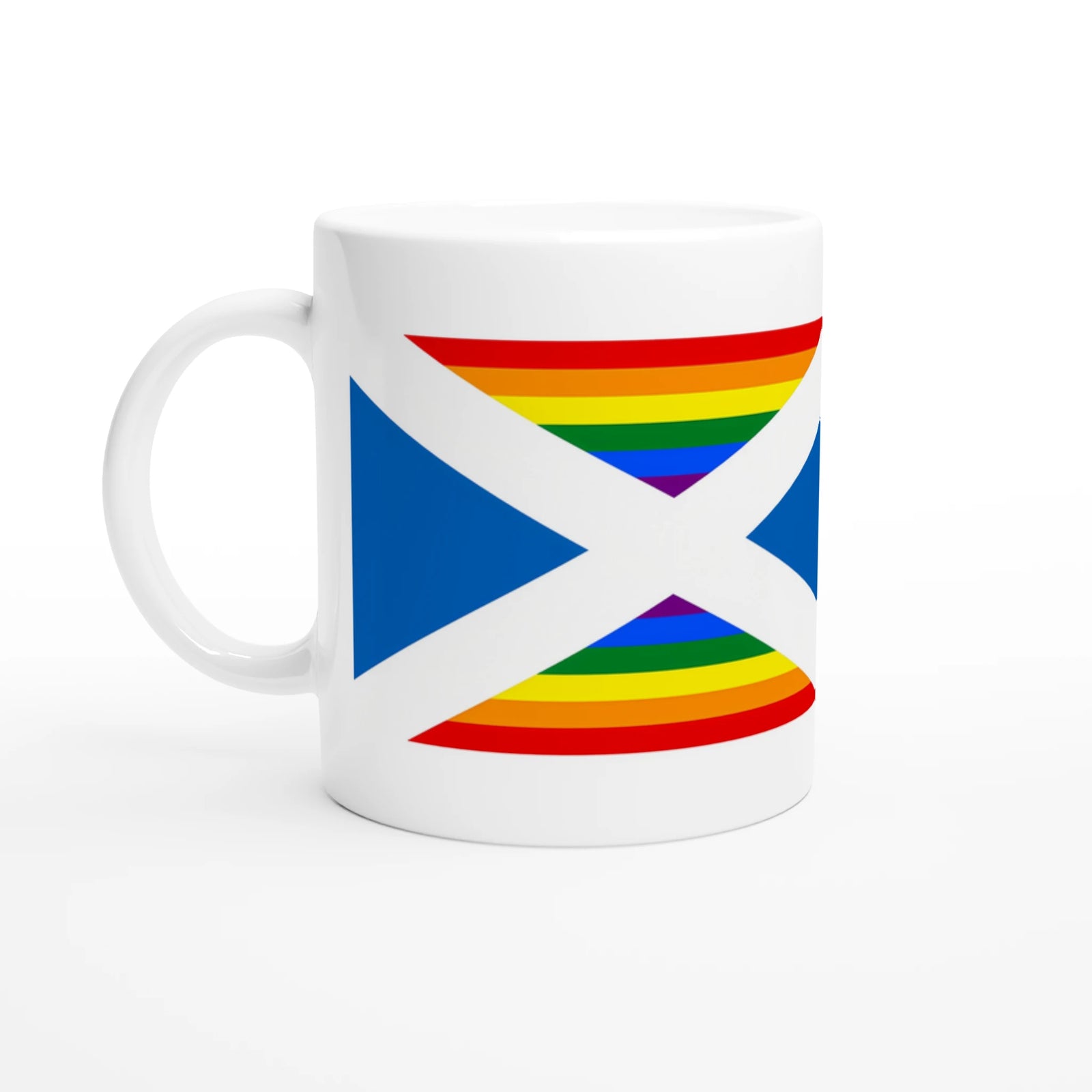 Scottish Mug | LGBT+ Saltire flag