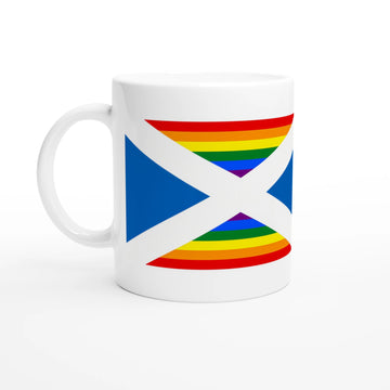 Scottish Mug | LGBT+ Saltire flag