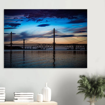 Forth Bridge Scotland sunset print on premium matte paper