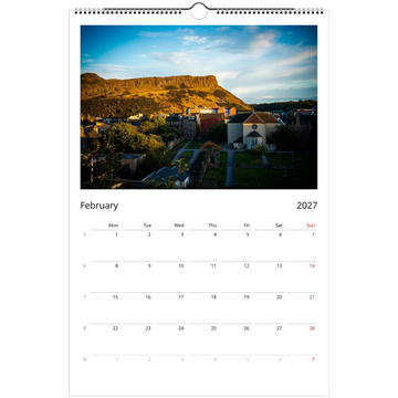 Edinburgh calendar 2027