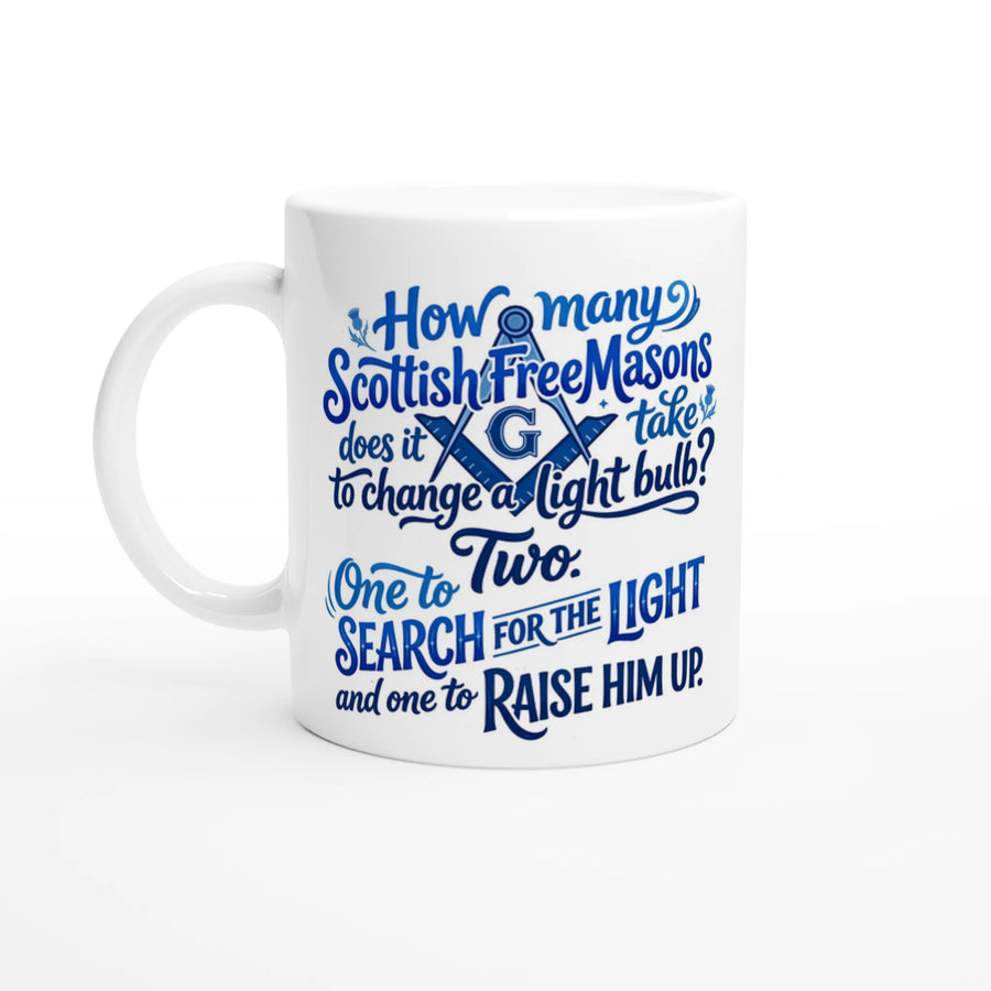 Scottish Mugs | Search for a light - Masonic mug