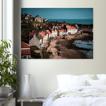 Pittenweem village wall art gift for Scotland coastal lovers and Pittenweem Arts Festival visitors