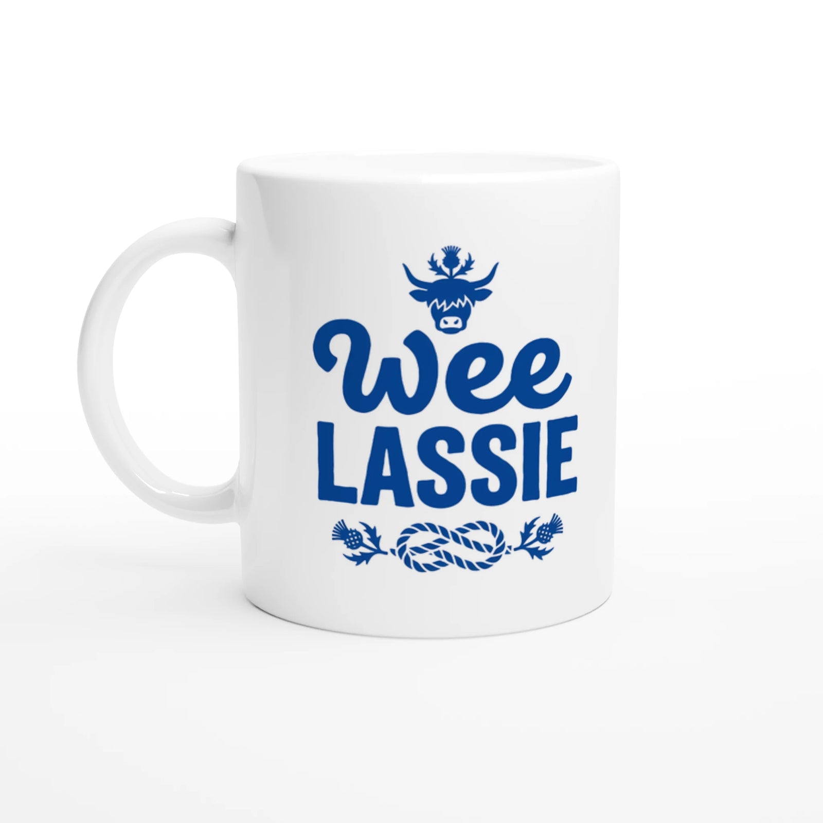 Scottish Mugs | Wee Lassie - Charming Highland Cow