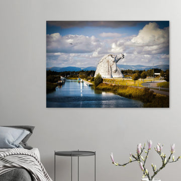 The Kelpies Falkirk Scotland poster on premium matte paper