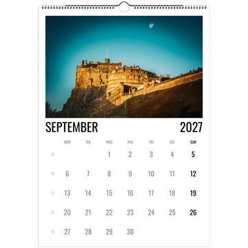 Edinburgh calendar 2027