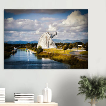 The Kelpies Falkirk Scotland poster on premium matte paper