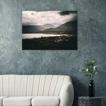 Ballachulish Glencoe Wall Art featuring a moody Highland village