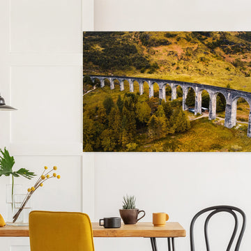 Glenfinnan Viaduct Scotland wall art display on wall