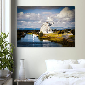 The Kelpies Falkirk Scotland poster on premium matte paper