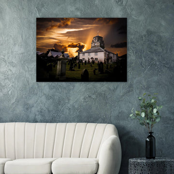 Burntisland parish church Fife Scotland poster on premium matte paper
