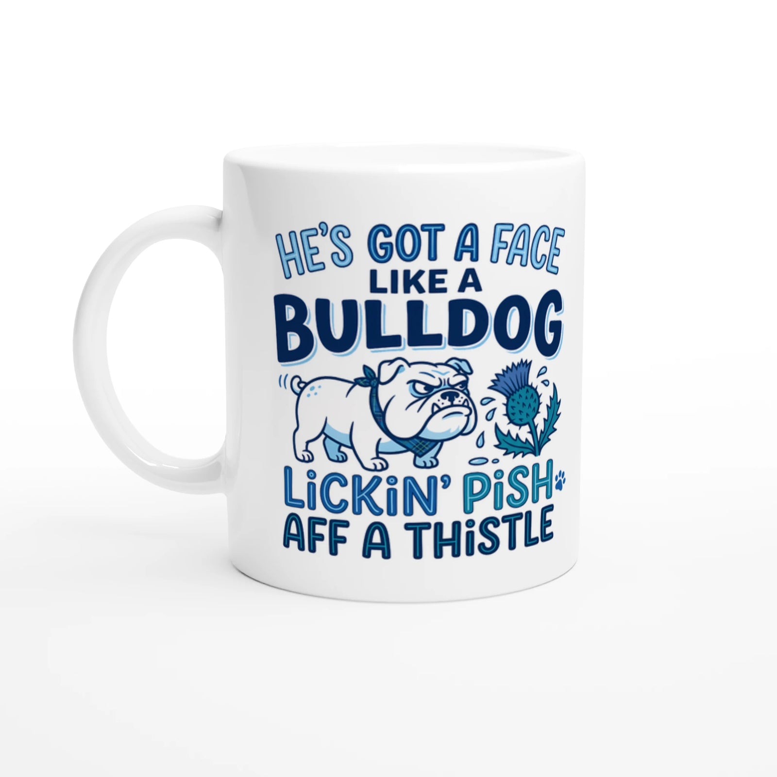 Scottish Mugs | Lickin' Pish Aff a Thistle