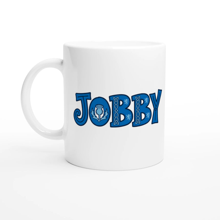 Scottish Mugs | Jobby in Celtic Blue