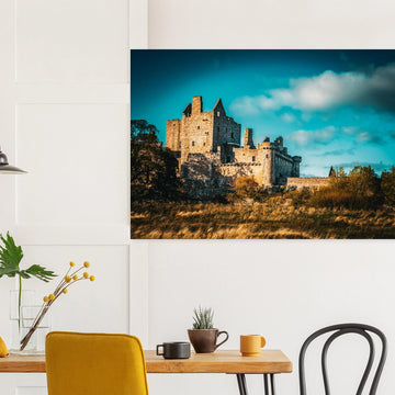 Craigmillar castle wall art poster print premium matte
