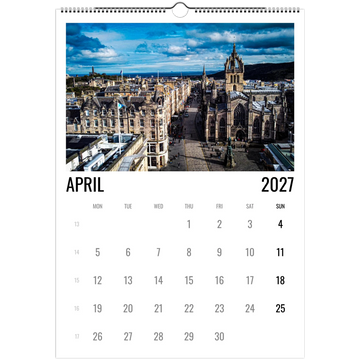 Edinburgh calendar 2027